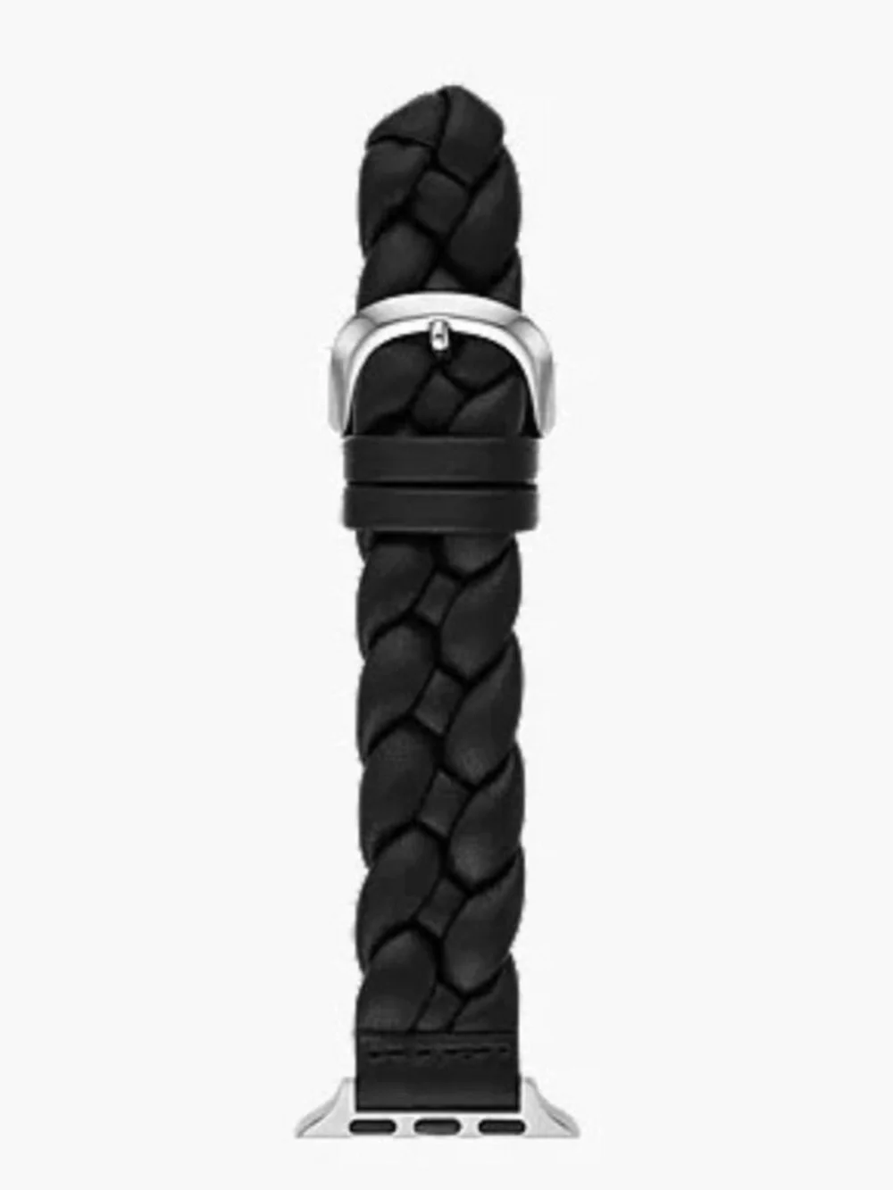 Kate Spade ♠️ NY Black Braided Leather Apple Watch Band in Box- 18mm SE